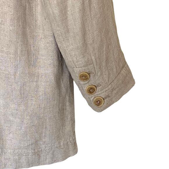 FREE PEOPLE We The Free Beckett Boyfriend Linen Blend Blazer, Size M - Picture 10 of 13